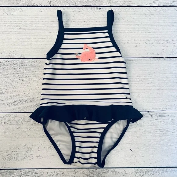 Janie and Jack Girls Swimwear Set Size 6-12 Months - Picture 4 of 6